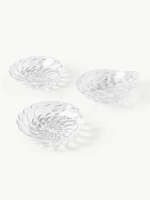 Soepborden Jellies met structuurpatroon, 4 stuks
