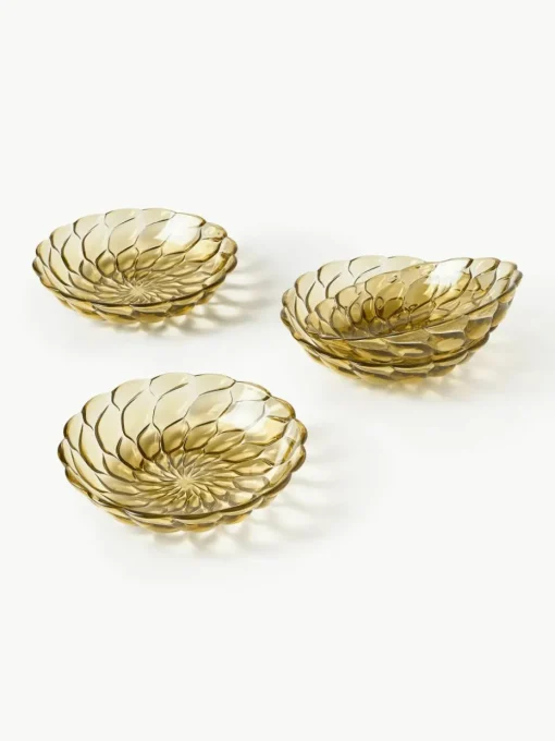 Soepborden Jellies met structuurpatroon, 4 stuks