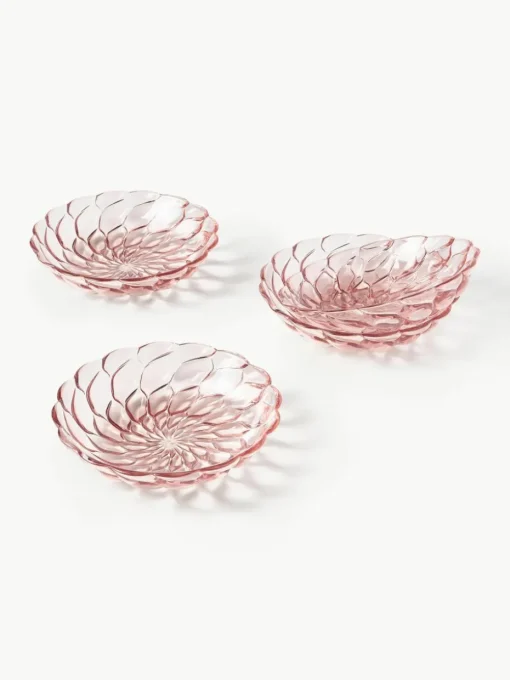 Soepborden Jellies met structuurpatroon, 4 stuks