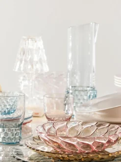 Soepborden Jellies met structuurpatroon, 4 stuks