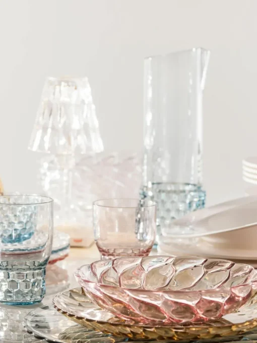Soepborden Jellies met structuurpatroon, 4 stuks
