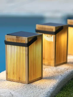 Solar outdoor LED lamp Okinawa, dimbaar