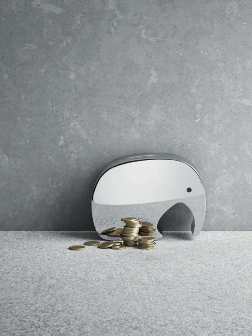 Spaarpot Moneyphant van edelstaal