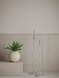 Staande kaarshouder Curved, H 86 cm