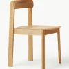 Stapelbare stoelen Blueprint van eikenhout, 2 stuks