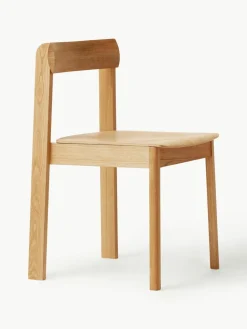 Stapelbare stoelen Blueprint van eikenhout, 2 stuks