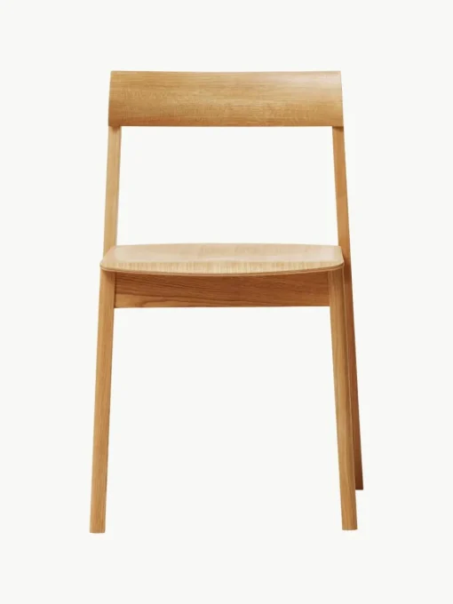 Stapelbare stoelen Blueprint van eikenhout, 2 stuks