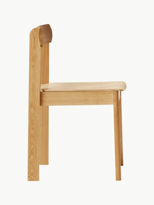 Stapelbare stoelen Blueprint van eikenhout, 2 stuks