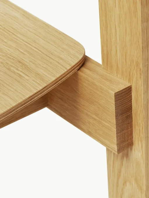 Stapelbare stoelen Blueprint van eikenhout, 2 stuks