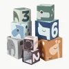 Stapelblokjes Deer Friends, set van 8