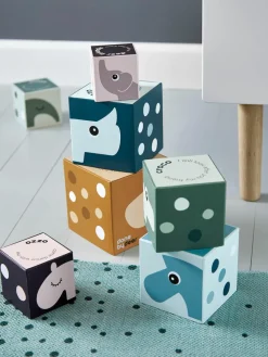 Stapelblokjes Deer Friends, set van 8