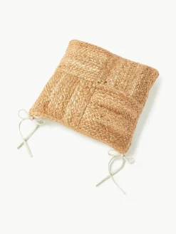 Stoelkussen Bono van jute, 2 stuks