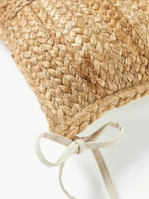 Stoelkussen Bono van jute, 2 stuks
