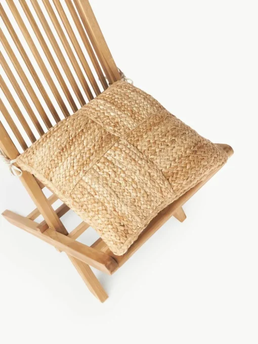 Stoelkussen Bono van jute, 2 stuks