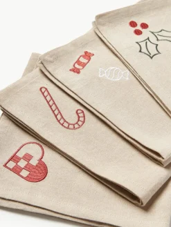 Stoffen servetten Bomuld, set van 4