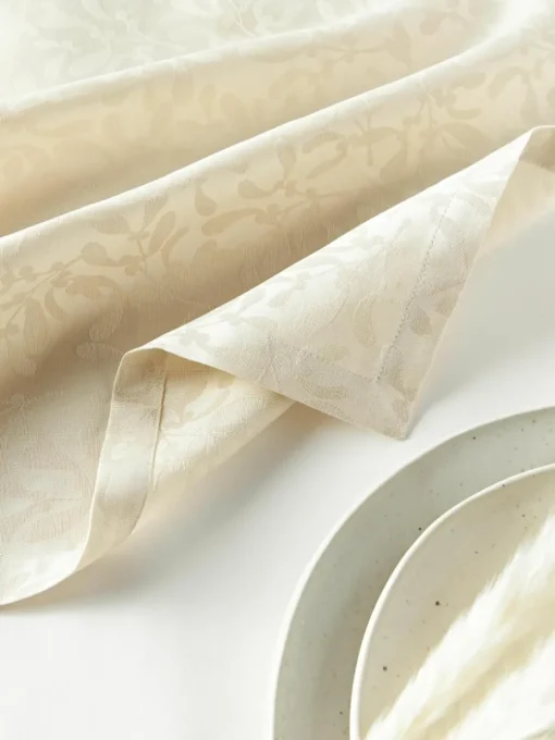 Stoffen servetten Hollyn met winters motief, 4 stuks