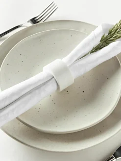 Stoffen servetten Hollyn met winters motief, 4 stuks