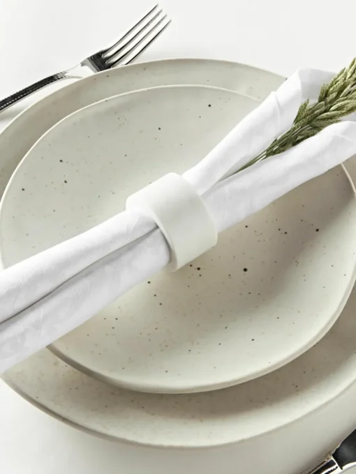 Stoffen servetten Hollyn met winters motief, 4 stuks