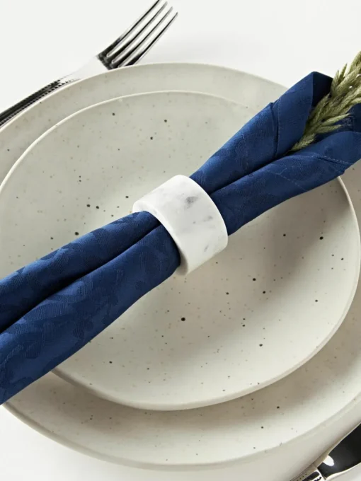 Stoffen servetten Hollyn met winters motief, 4 stuks