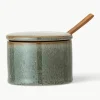 Suikerpot Pixie met houten lepel