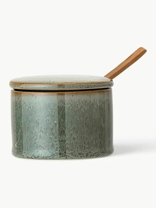 Suikerpot Pixie met houten lepel