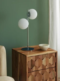 Tafellamp Atlanta van opaalglas