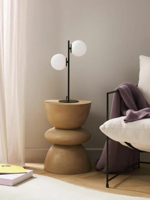 Tafellamp Atlanta van opaalglas