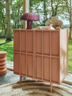 Tafellamp Burgundy van rotan