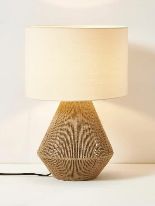 Tafellamp Cecillia van jute
