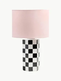 Tafellamp Check met dambordpatroon