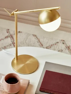 Tafellamp Contina met opaalglas