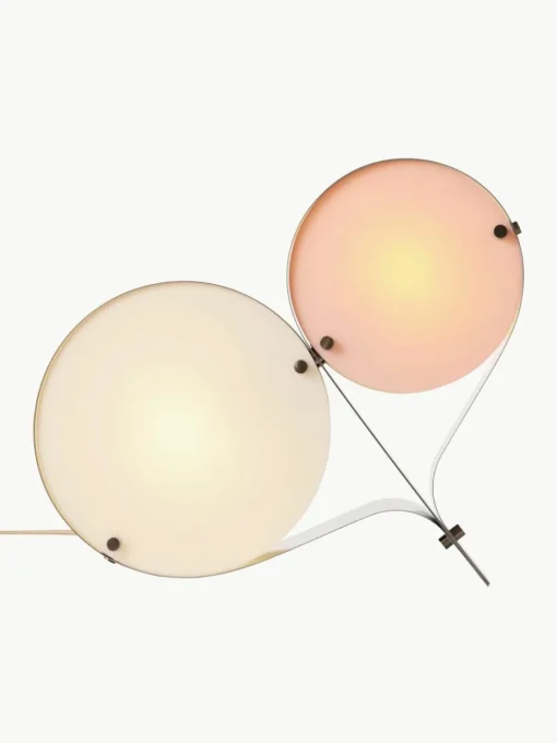 Tafellamp Coppia met acrylglazen kappen