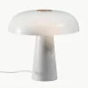 Tafellamp Glossy met marmeren voet