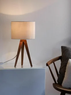 Tafellamp Kullen van eikenhout