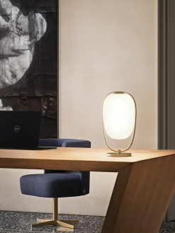 Tafellamp Lanna met diffuser, mondgeblazen