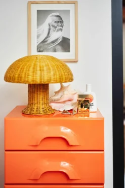 Tafellamp Mustard van rotan