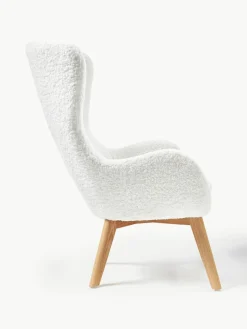 Teddy fauteuil Wing met houten poten