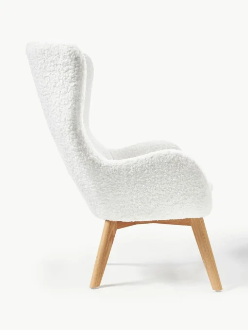 Teddy fauteuil Wing met houten poten