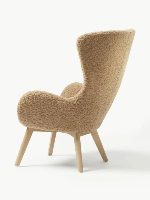 Teddy fauteuil Wing met houten poten