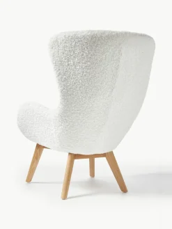 Teddy fauteuil Wing met houten poten