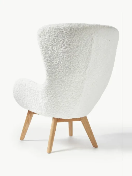 Teddy fauteuil Wing met houten poten