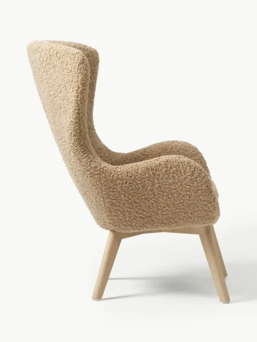 Teddy fauteuil Wing met houten poten