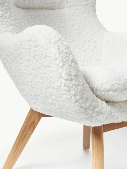 Teddy fauteuil Wing met houten poten