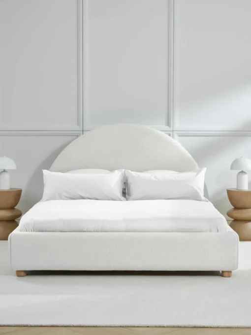 Teddy gestoffeerd bed Ebba met opbergruimte