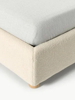 Teddy gestoffeerd bed Ebba met opbergruimte