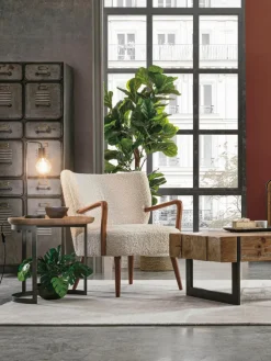 Teddy loungefauteuil Moritz met armleuningen