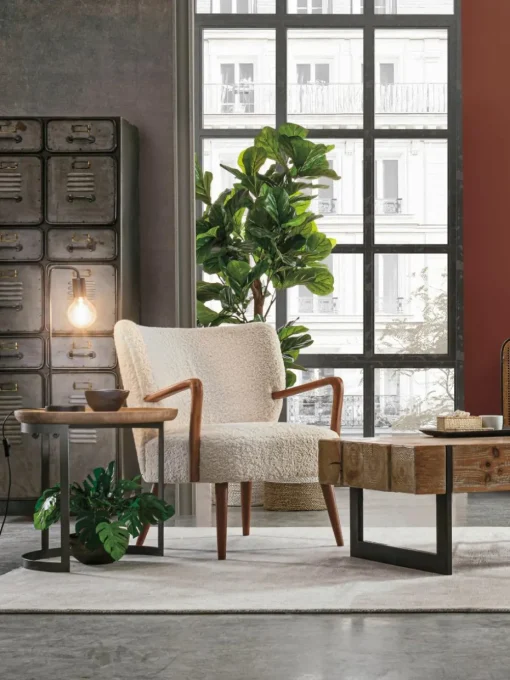 Teddy loungefauteuil Moritz met armleuningen
