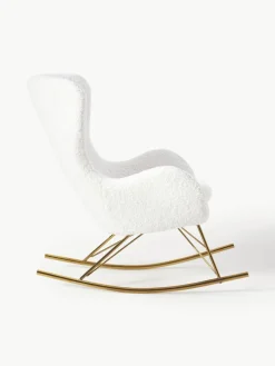 Teddy schommelstoel Wing met metalen poten
