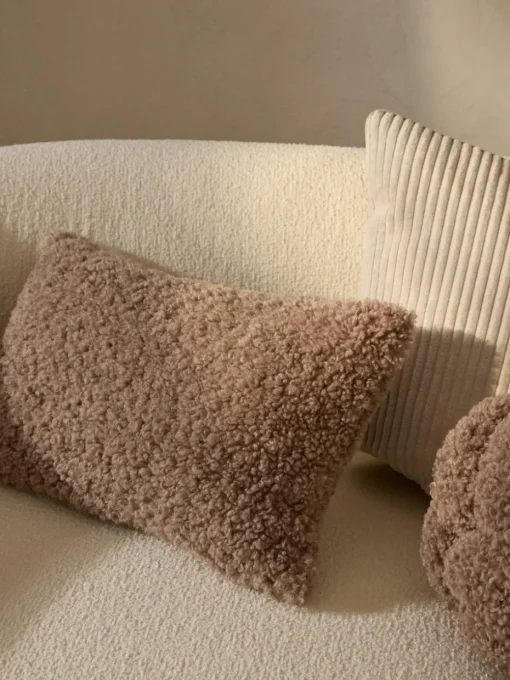 Teddy stoffen kussenhoes Dotty