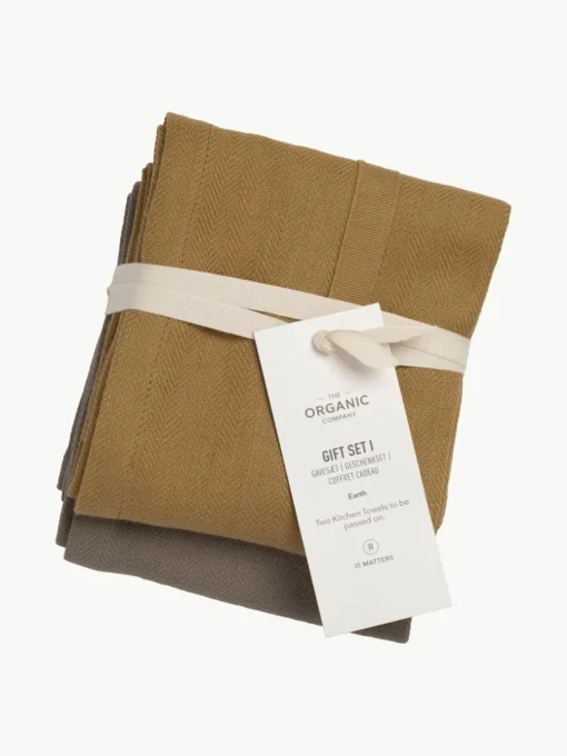 Theedoeken Gift van biokatoen, set van 2
